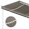  Automatycznie zwijana markiza, LED i czujnik wiatru, 3x2,5 m