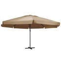 VidaXL Parasol ogrodowy na aluminiowym słupku, 600 cm, taupe