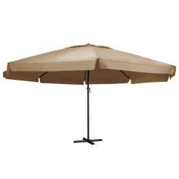 VidaXL Parasol ogrodowy na aluminiowym słupku, 600 cm, taupe