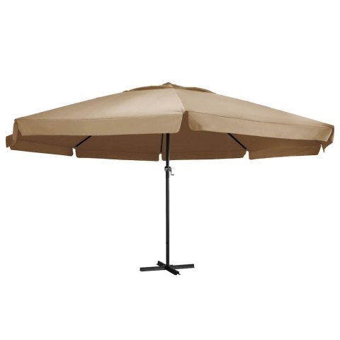 VidaXL Parasol ogrodowy na aluminiowym słupku, 600 cm, taupe