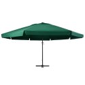 VidaXL Parasol ogrodowy na aluminiowym słupku, 600 cm, zielony