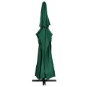VidaXL Parasol ogrodowy na aluminiowym słupku, 600 cm, zielony
