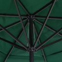 VidaXL Parasol ogrodowy na aluminiowym słupku, 600 cm, zielony