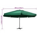 VidaXL Parasol ogrodowy na aluminiowym słupku, 600 cm, zielony