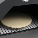 VidaXL Ogrodowy piec do pizzy, grill, wędzarnia, 3-w-1, czarny