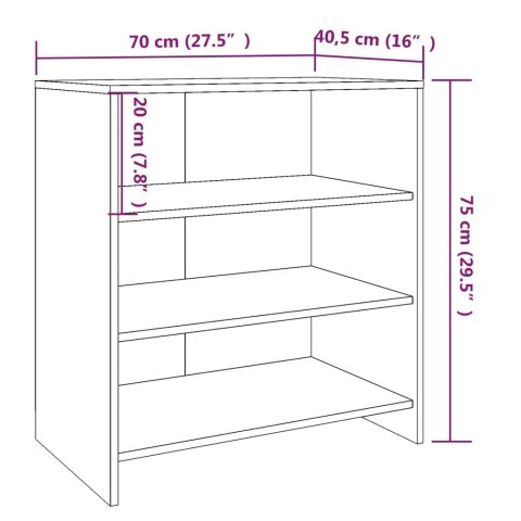 VidaXL Szafka, dąb sonoma, 70x40,5x75 cm, materiał drewnopochodny VidaXL Szafka, dąb sonoma, 70x40,5x75 cm, materiał drewnopochodny