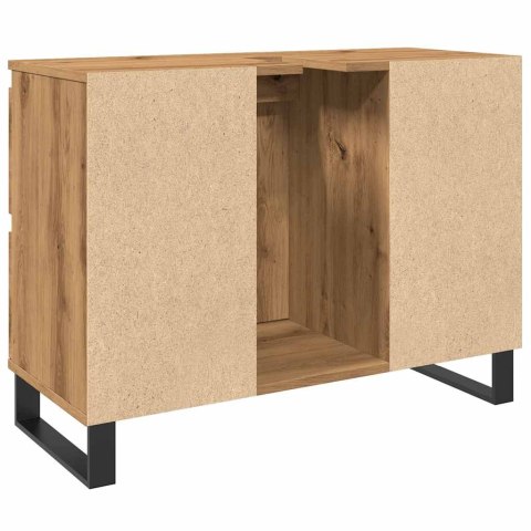 VidaXL Szafka pod umywalkę, dąb artisan, 80x33x60 cm VidaXL Szafka pod umywalkę, dąb artisan, 80x33x60 cm