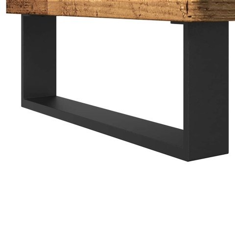 VidaXL Szafka pod umywalkę łazienkową, stare drewno, 80x33x60 cm VidaXL Szafka pod umywalkę łazienkową, stare drewno, 80x33x60 cm