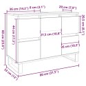VidaXL Szafka pod umywalkę łazienkową, stare drewno, 80x33x60 cm