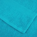 VidaXL 8-cz. zestaw ręczników premium SOLUND, turkusowy, 600 g/cm²