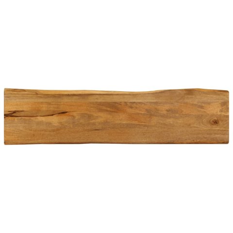 VidaXL Blat stołu, 180x40x2,5 cm, naturalna krawędź, lite drewno mango
