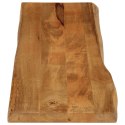 VidaXL Blat stołu, 180x40x2,5 cm, naturalna krawędź, lite drewno mango