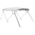 VidaXL Daszek bimini ze ściankami, 4 pałąki, 243x(230-244)x137 cm