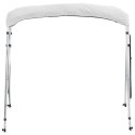 VidaXL Daszek bimini ze ściankami, 4 pałąki, 243x(230-244)x137 cm