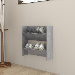 VidaXL Półka ścienna na buty, szara, 60x18x60 cm, płyta wiórowa