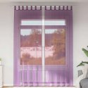 VidaXL Zasłony woalowe z pętelkami 2 szt. Fioletowe 140x260 cm