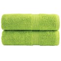VidaXL Ręczniczki premium SOLUND, 2 szt., zielone, 30x30 cm, 600 g/cm²