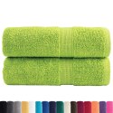 VidaXL Ręczniczki premium SOLUND, 2 szt., zielone, 30x30 cm, 600 g/cm²
