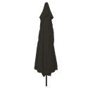 Parasol ogrodowy vidaXL ø395x245 cm Czarny