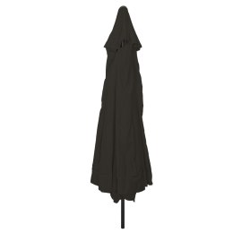 Parasol ogrodowy vidaXL ø395x245 cm Czarny