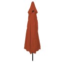 Parasol ogrodowy vidaXL ø395x245 cm w kolorze terakoty