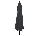 Parasol ogrodowy vidaXL z lampkami LED Ø395x245 cm, antracytowy