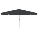 Parasol ogrodowy vidaXL z lampkami LED Ø395x245 cm, antracytowy