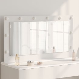 VidaXL Lustro Toaletowe Białe MDF, Szkło 100 x 55 x 18 cm