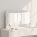 VidaXL Lustro Toaletowe Białe Plastik, Szkło 80 x 45 x 18 cm