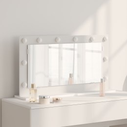 VidaXL Lustro Toaletowe Białe Plastik, Szkło 80 x 45 x 18 cm