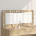 VidaXL Lustro toaletowe Dąb Sonoma Płyta wiórowa, Szkło 100 x 45 x 18 cm
