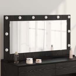 VidaXL Lustro toaletowe Dąb czarny Drewno, Szkło 100 x 55 x 18 cm