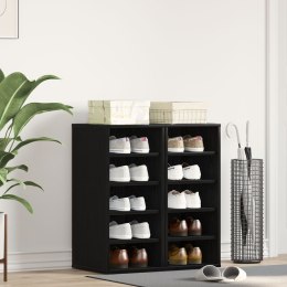 VidaXL Szafka na buty 2 szt. czarny dąb 32x35x70 cm materiał drewnopochodny