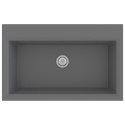 VidaXL Zlew Kuchenny Szary 790x500x193 mm Granit