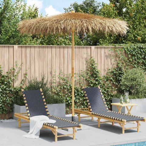 VidaXL Parasol Tiki z baldachimem z liści bananowca, 240 cm, bambus