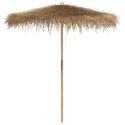 VidaXL Parasol Tiki z baldachimem z liści bananowca, 240 cm, bambus