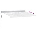  Zwijana markiza, antracytowo-biała, 3x2,5m, tkanina i aluminium