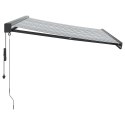  Zwijana markiza, antracytowo-biała, 3x2,5m, tkanina i aluminium