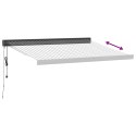  Zwijana markiza, antracytowo-biała, 3x2,5m, tkanina i aluminium