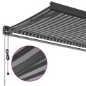  Zwijana markiza, antracytowo-biała, 3x2,5m, tkanina i aluminium