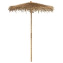  Parasol Tiki z baldachimem z liści bananowca, 180 cm, bambus