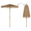  Parasol Tiki z baldachimem z liści bananowca, 180 cm, bambus