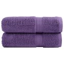  Ręczniki premium SOLUND 2 szt., fioletowe, 70x140 cm, 600 g/cm²