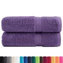  Ręczniki premium SOLUND 2 szt., fioletowe, 70x140 cm, 600 g/cm²