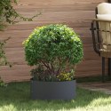 Antracytowa donica metalowa Antracyt Metal 40 cm średnicy Trwały