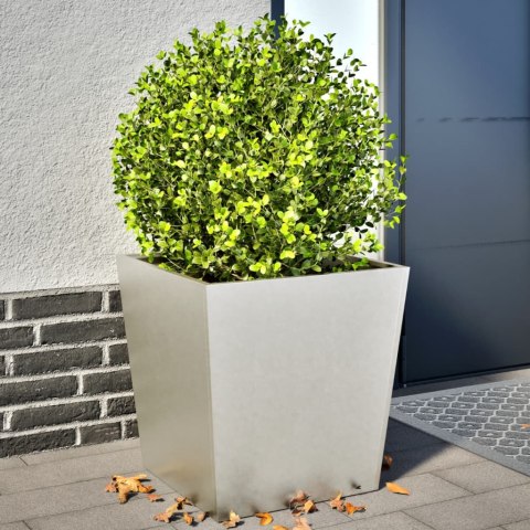 VidaXL Donice ogrodowe, 2 szt., 50x50x50 cm, stal nierdzewna