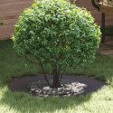 VidaXL Metalowy Pierścień Donicy Czarny Metal 70 cm średnicy