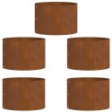 VidaXL Zestaw Donic Stalowych Corten Stal corten Średnia Trwałe