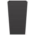 VidaXL Donice ogrodowe, 2 szt., czarne, 45x45x75 cm, stalowe