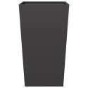 VidaXL Donice ogrodowe, 2 szt., czarne, 45x45x75 cm, stalowe
